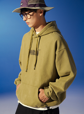 DAIKON Lab. 23aw LOGO HOODIE山系复古重磅宽松廓形基础连帽卫衣