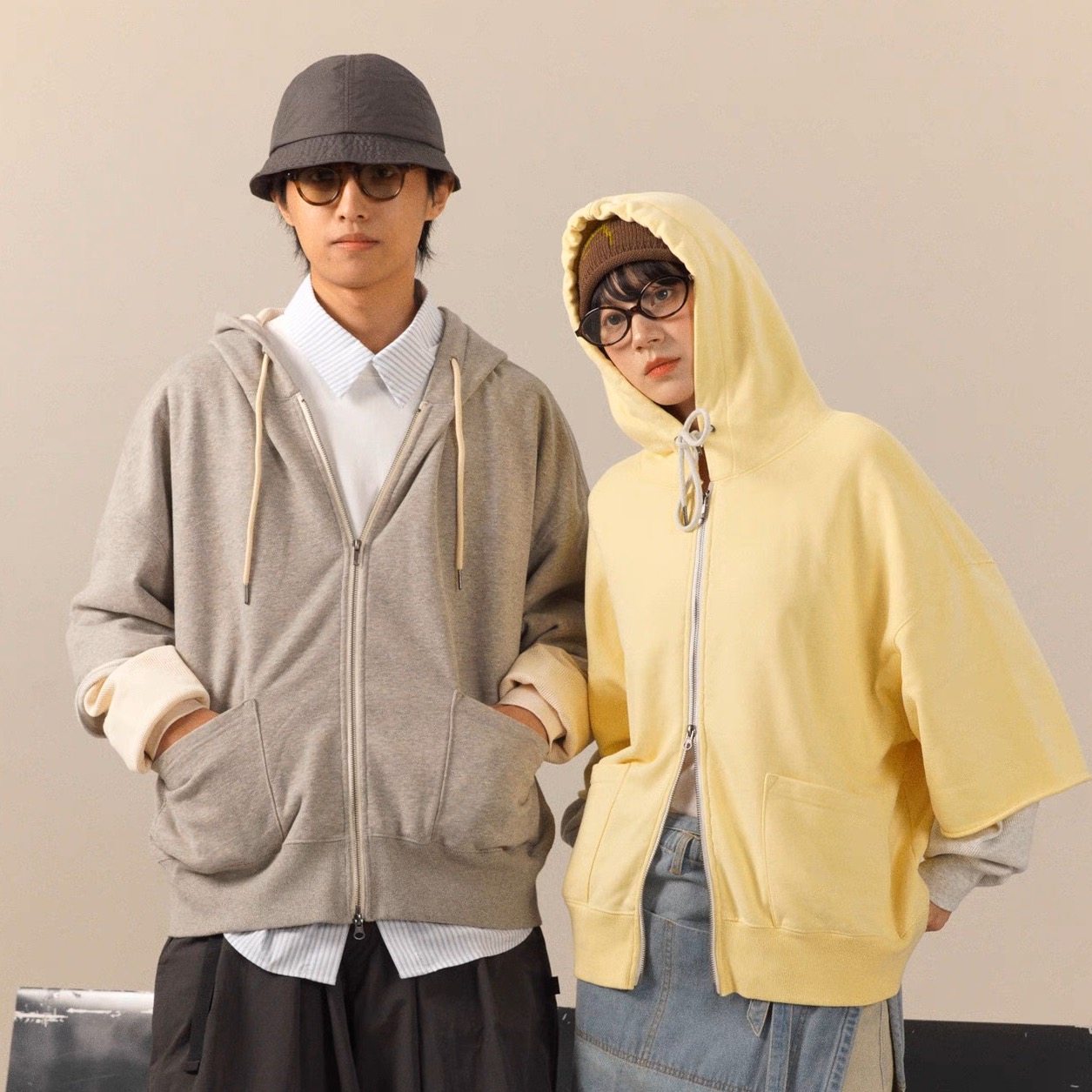 DAIKONLab.25aw休闲廓形保暖卫衣