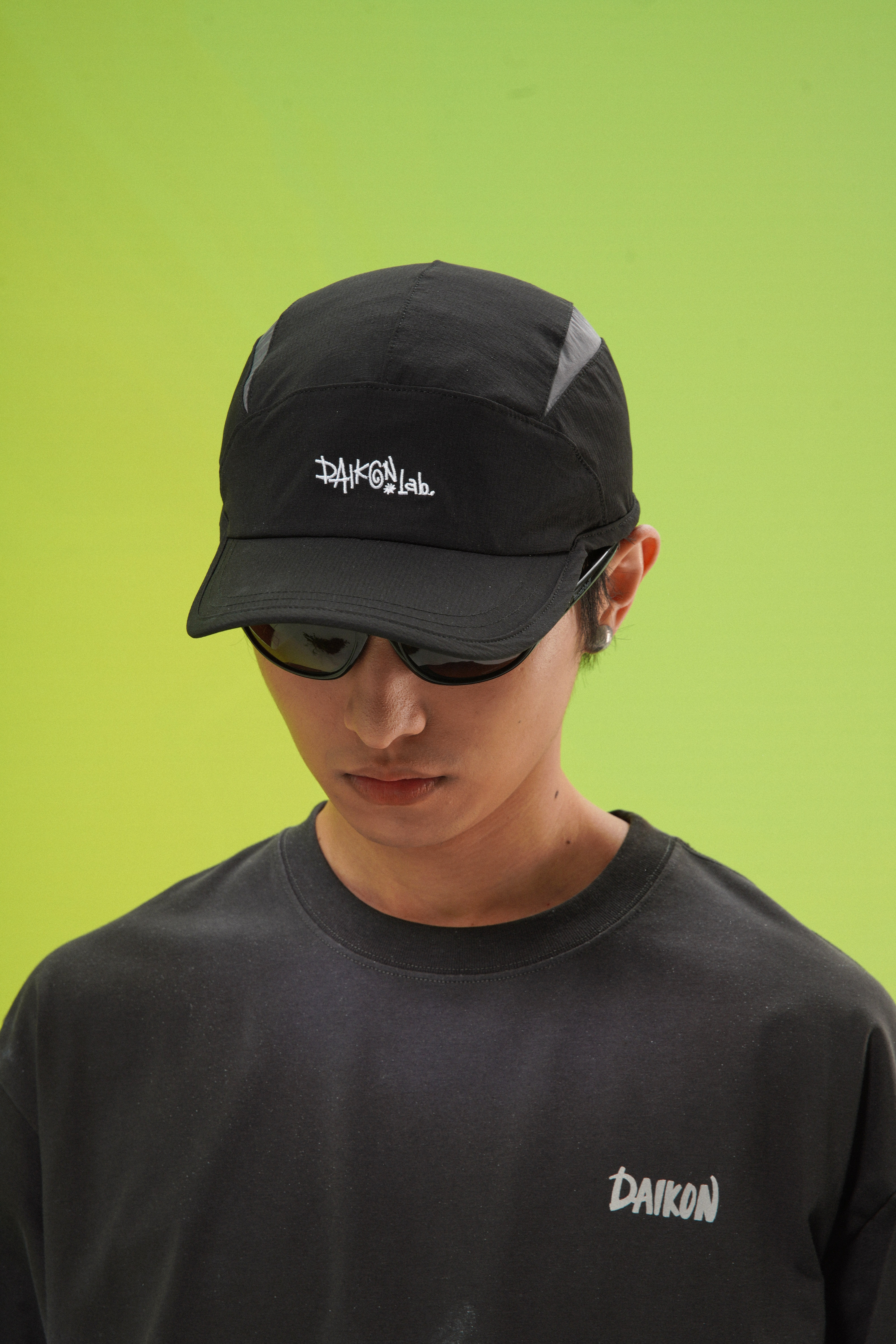 DAIKON Lab.24ss户外休闲男女轻薄透气拼接撞色弯檐可调节棒球帽