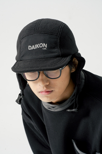 FLEECE 22AW CAP山系户外保暖可调节摇粒绒拼接护耳帽 Lab DAIKON