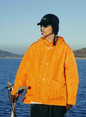 DAIKON Lab.25aw3种穿法3M新雪丽棉户外拼接绗缝保暖廓形棉服外套