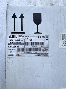 ABB隔离开关熔断器组OS160GD04FP包