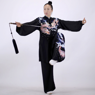 马蕾太极比赛服贴纱蛟龙出海