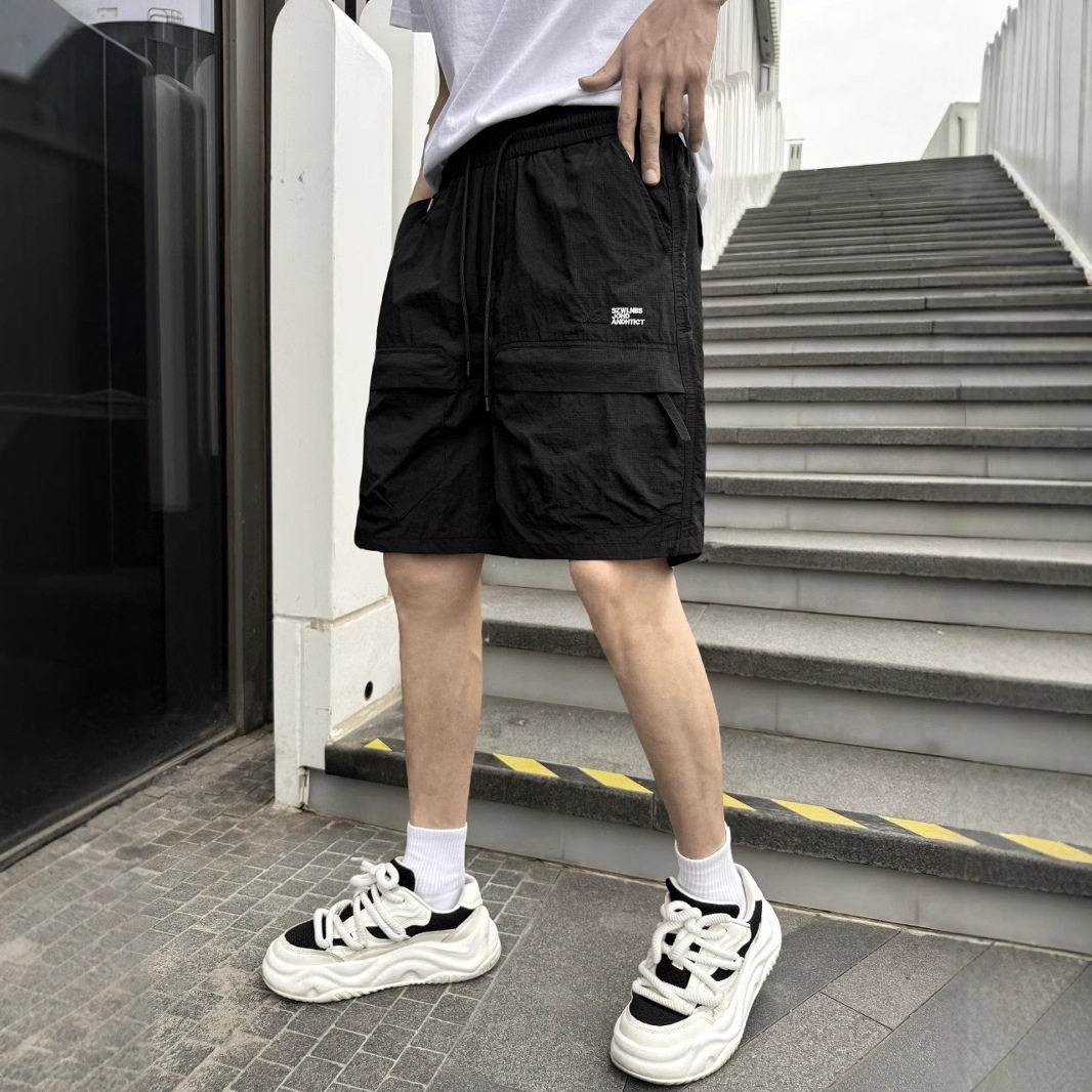 大口袋速干工装裤短裤夏季爆款潮流男装宽松运动五分裤百搭,男装,短裤,淘宝优惠券,粉丝福利购,淘宝优惠卷