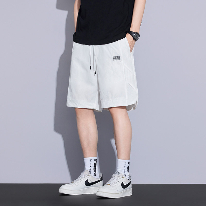 夏季速干美式重工工装短裤男士直筒时尚运动冰丝薄款五分裤子,男装,短裤,淘宝优惠券,粉丝福利购,淘宝优惠卷