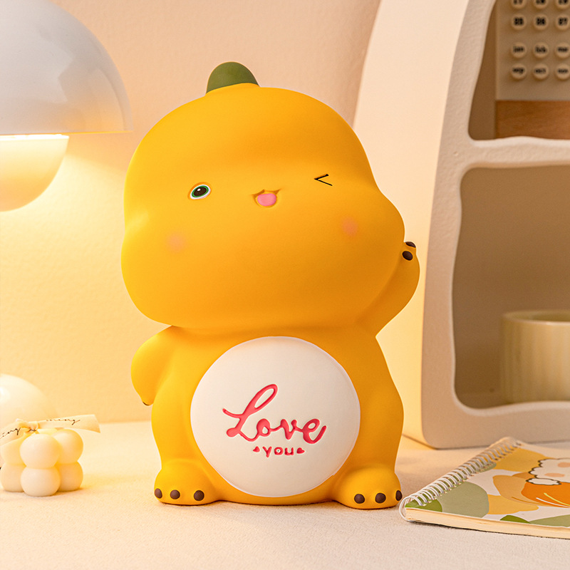 卡通可爱存钱罐创意礼品装饰摆件搪胶防摔储蓄罐可存可取儿童礼物