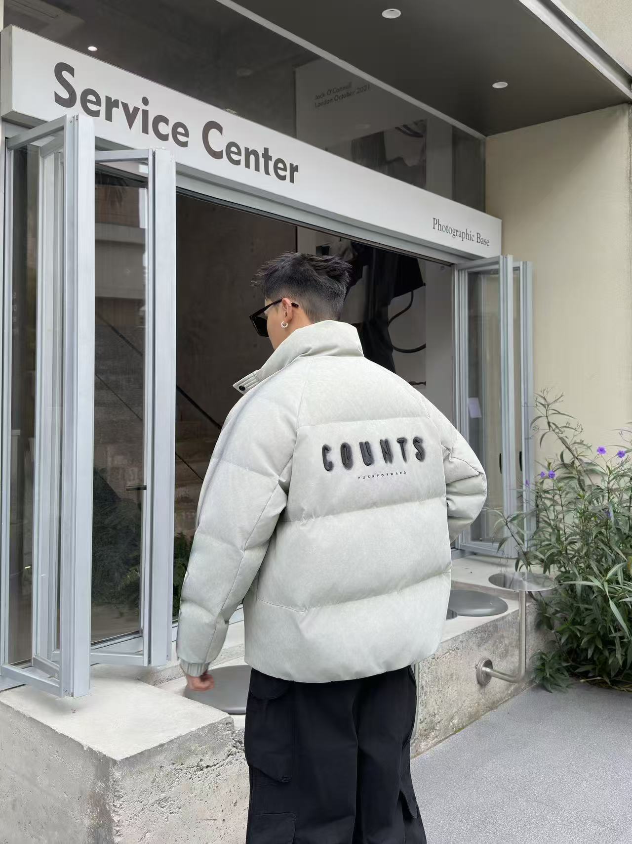 现货高质感渐变立领羽绒服男士新款冬季男装加厚保暖外套90白鸭绒