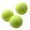 Three tennis balls