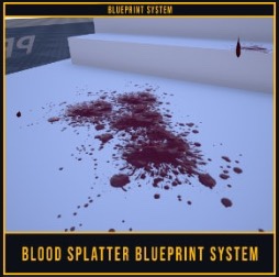 虚幻UE5 Blood Splatter Blueprint System 动态血液泼贱特效蓝图 商务/设计服务 设计素材/源文件 原图主图