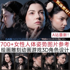 700+ Female Figure Poses - Gabi Nocturne Muse A站人物参考图