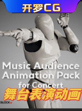 虚幻5UE5 Music Audience Animation Pack for Concert 舞台动作
