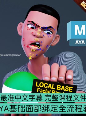 MAYA面部绑定教程 Local Base Facial Rigging course  最准中文