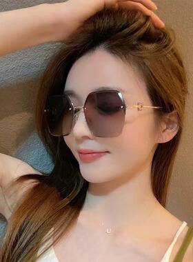 渐变大框防紫外线显瘦女墨镜
