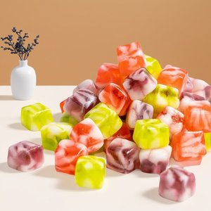 新品果立方橡皮糖棉立方软糖双层口感德国品牌儿童休闲零食糖果