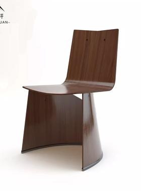 北欧现代简约轻奢ClassiCon Venus创意客厅办公实木单人靠背椅