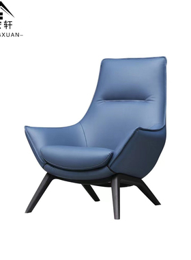 Ermes armchair北欧布艺休闲椅设计师创意酒店样板房靠背接待椅