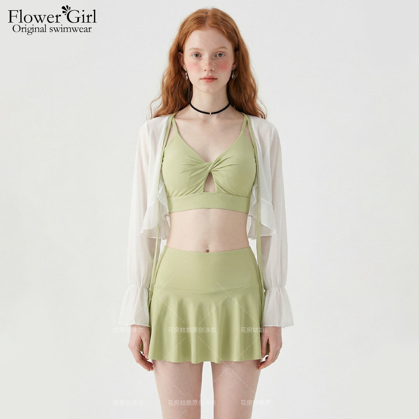 绝美泳衣女款泡温泉女士高级感2026新款分体三件套私汤显瘦罩衫,运动/瑜伽/健身/球迷用品,分体泳衣,淘宝优惠券,粉丝福利购,淘宝优惠卷