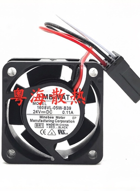 全新NMB 1608VL-05W-B39 24V 0.11A FANUC发那科散热风扇4020