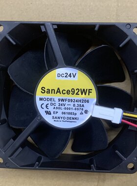 全新三洋 fanuc 9WF0924H206 24V 0.35A 24V 9厘米变频器散热风扇