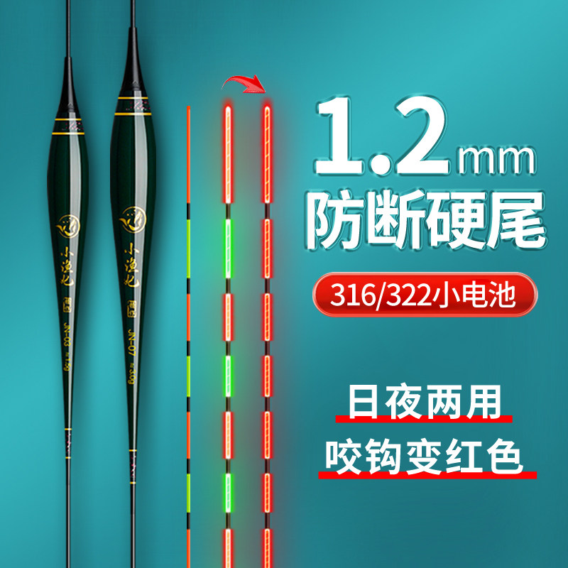 316/322日夜两用硬尾夜光电子漂高灵敏咬钩变色夜钓鲫鱼鲤鱼浮漂,户外/登山/野营/旅行用品,浮漂,淘宝优惠券,粉丝福利购,淘宝优惠卷