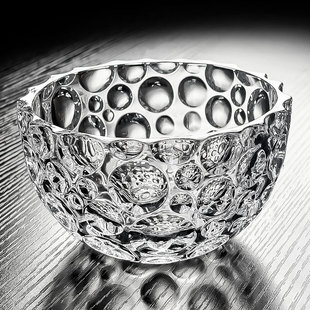 水晶玻璃碗高颜值圆形精致轻奢风创意食品级高级水果捞甜品坚果