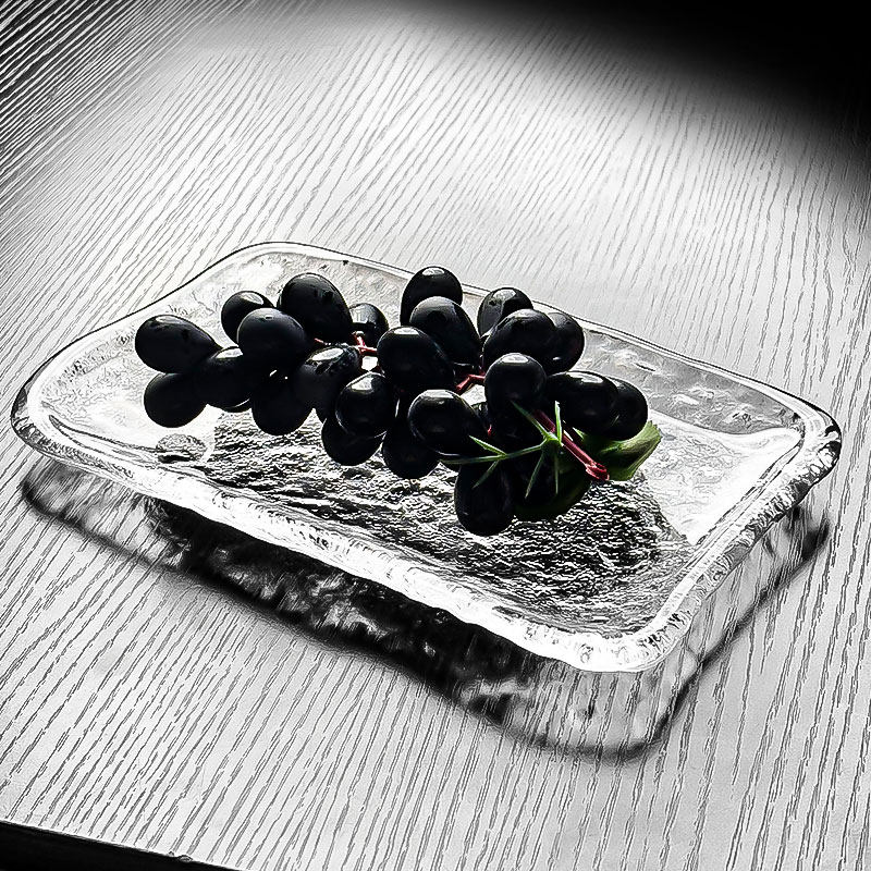 水晶玻璃水果盘托盘小果盘日式高级感高颜值透明网红甜品轻奢商用,餐饮具,果盆/果盘/果篮,淘宝优惠券,粉丝福利购,淘宝优惠卷