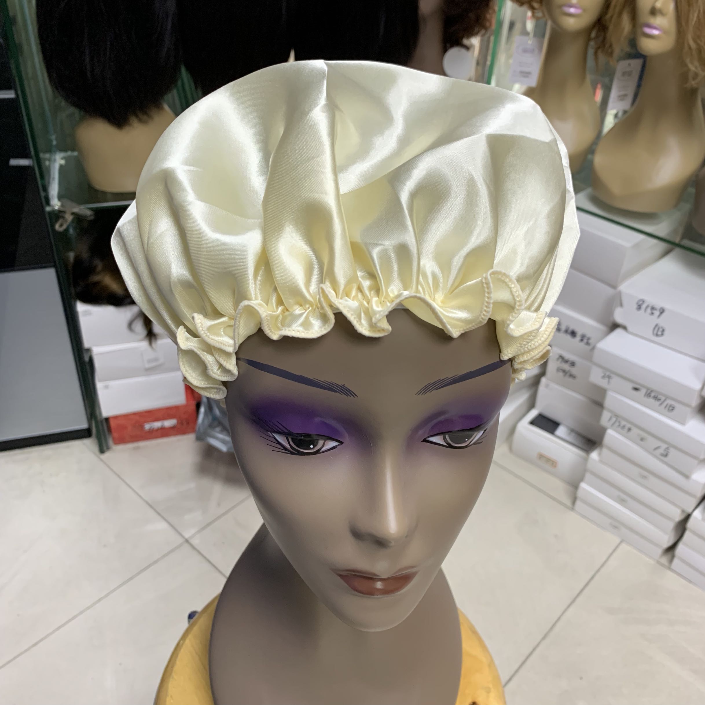 SILK SATIN WOMEN SLEEP NIGHT CAP BONNET HAIR CARE CAP