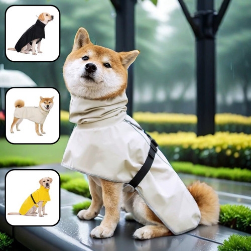宠物狗狗柴犬秋田犬两脚四季衣服雨衣户外防水雨披中大型犬冲锋衣
