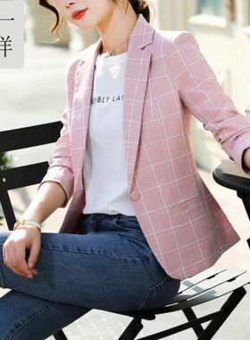 欣一女服装上衣修身西装外套