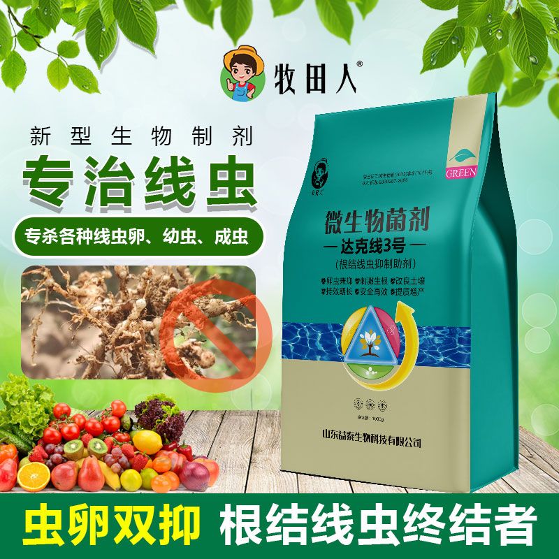 根结线虫专用药高含量淡紫拟青霉菌根结根线根瘤地下根线虫一片净