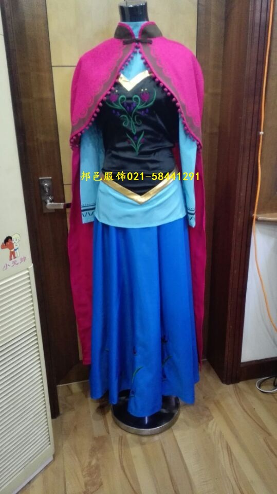圣诞节冰雪女王公主裙出租艾尔莎安娜成人COS冰雪奇缘3安娜汉斯服