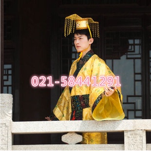 汉朝皇帝演出服出租汉朝龙袍皇帝服装 汉武帝太子龙王玉帝舞台装