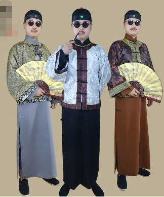 清朝古装出租民国老爷装 地主服 清朝王爷纪晓岚乾隆皇帝常服租赁