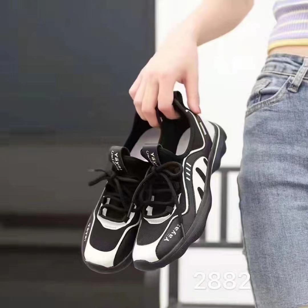 康妮女鞋2025春蓝色魅力透气软底软面休闲鞋轻巧水上飘健步鞋41码