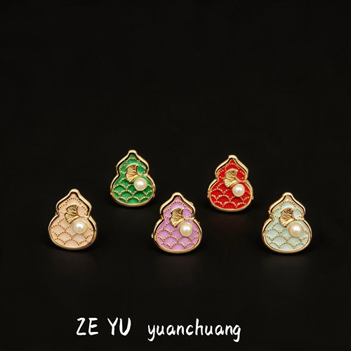 新中式葫芦无痕磁吸胸针防走光
