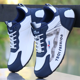 男鞋秋冬季皮面防水防滑高档次运动休闲鞋男士潮流百搭旅游跑步鞋