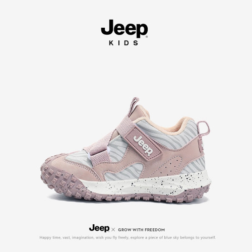 Jeep儿童秋冬加绒运动鞋保暖舒适