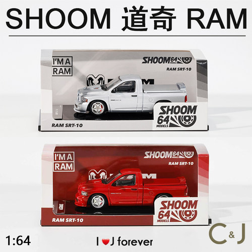 1:64 SHOOM轴承飞轮 道奇RAM仿真汽车合金模型
