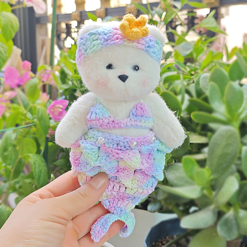 娃衣适用15厘米莉娜小熊着替XS号毛绒挂偶换装美人鱼套装潮流泳衣