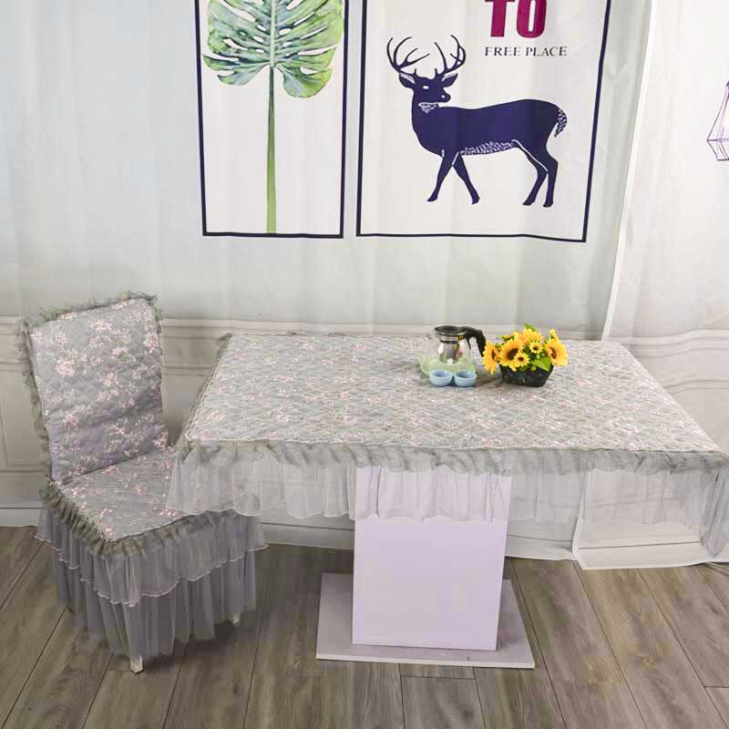 餐桌布椅套椅垫套装茶几桌布布艺长方形椅子套罩简约现代家用包邮