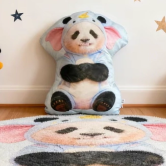 大熊猫福宝异形小飞象抱枕,居家布艺,异形抱枕,淘宝优惠券,粉丝福利购,淘宝优惠卷