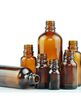 精油瓶整箱 玻璃瓶空瓶 茶色磨砂刻度lass essential oil bottle