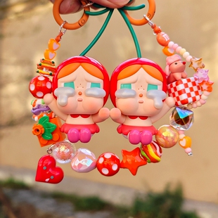 DIY正版 眼泪系列包包挂件汽车钥匙扣潮玩男女友礼物 crybaby爱神