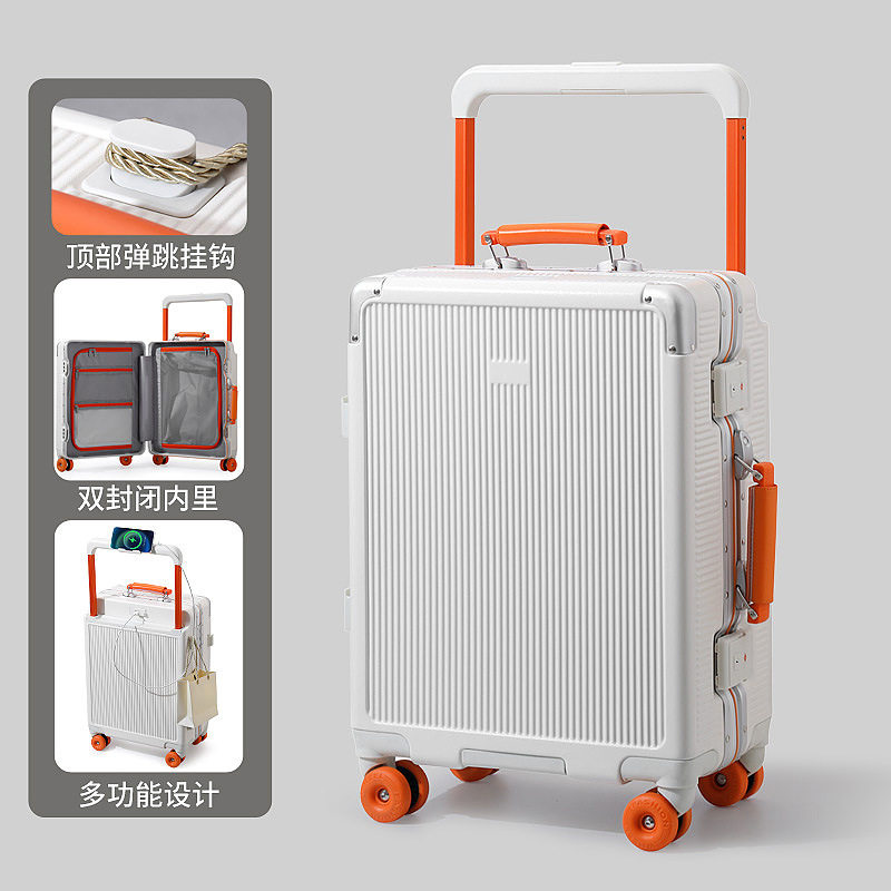 2026新款高颜值登机拉杆箱24小皮箱行李箱20寸宽拉杆旅行箱女静音