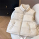 欧货短款 宽松外穿百搭白鸭绒马夹外套 立领羽绒马甲背心女秋冬新款