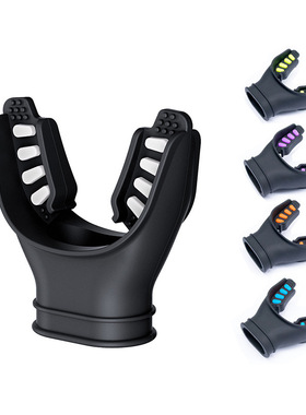 潜水呼吸器咬嘴浮潜深潜潜水呼吸管通用硅胶成人水肺二级成人