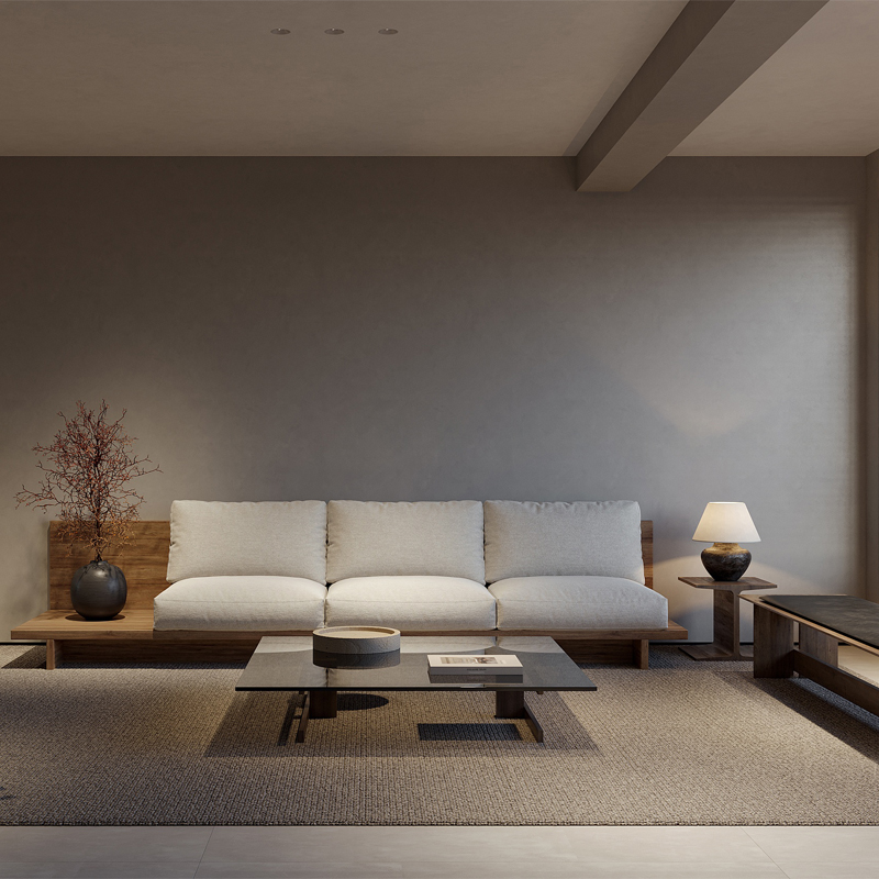 售楼处大堂卡座接待洽谈布艺沙发