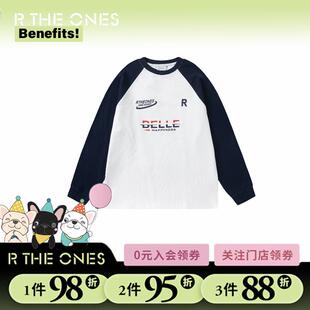 RTHEONES无帽衫RTO春款拼袖卫衣2025潮流百搭