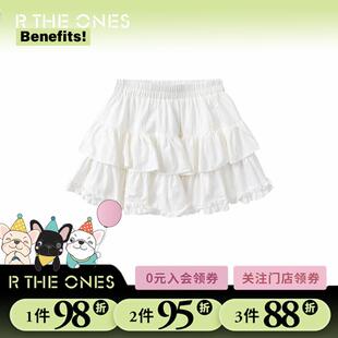 甜美芭蕾风高腰显瘦 RTHEONES女夏天短蓬蓬蛋糕裙半身裙女夏季