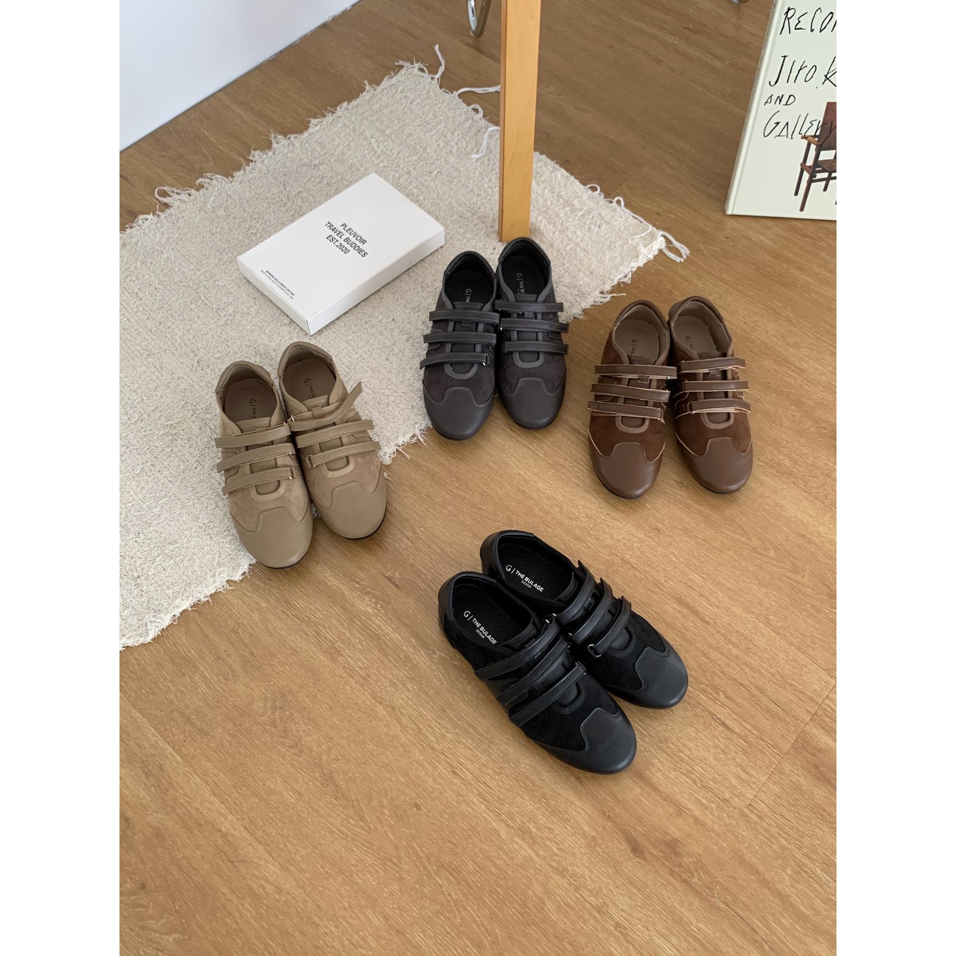 2025新款魔术贴德训鞋芭蕾玛丽珍鞋运动休闲鞋浅口百搭单鞋女鞋子